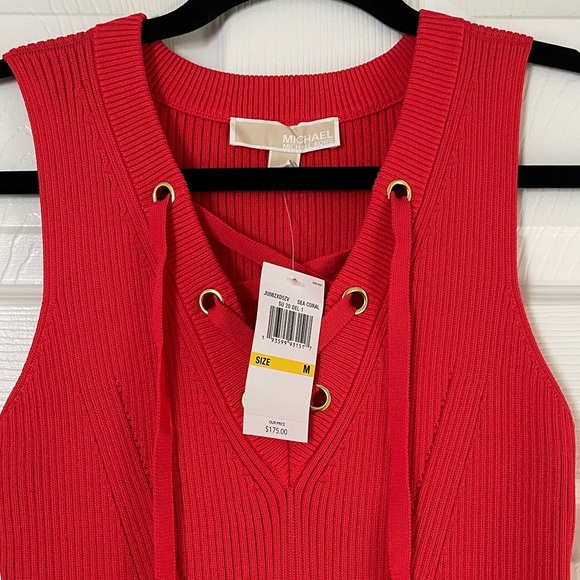 🪸👗 NWT SEA CORAL KNIT MIDI DRESS 👗🪸 - Picture 2 of 8